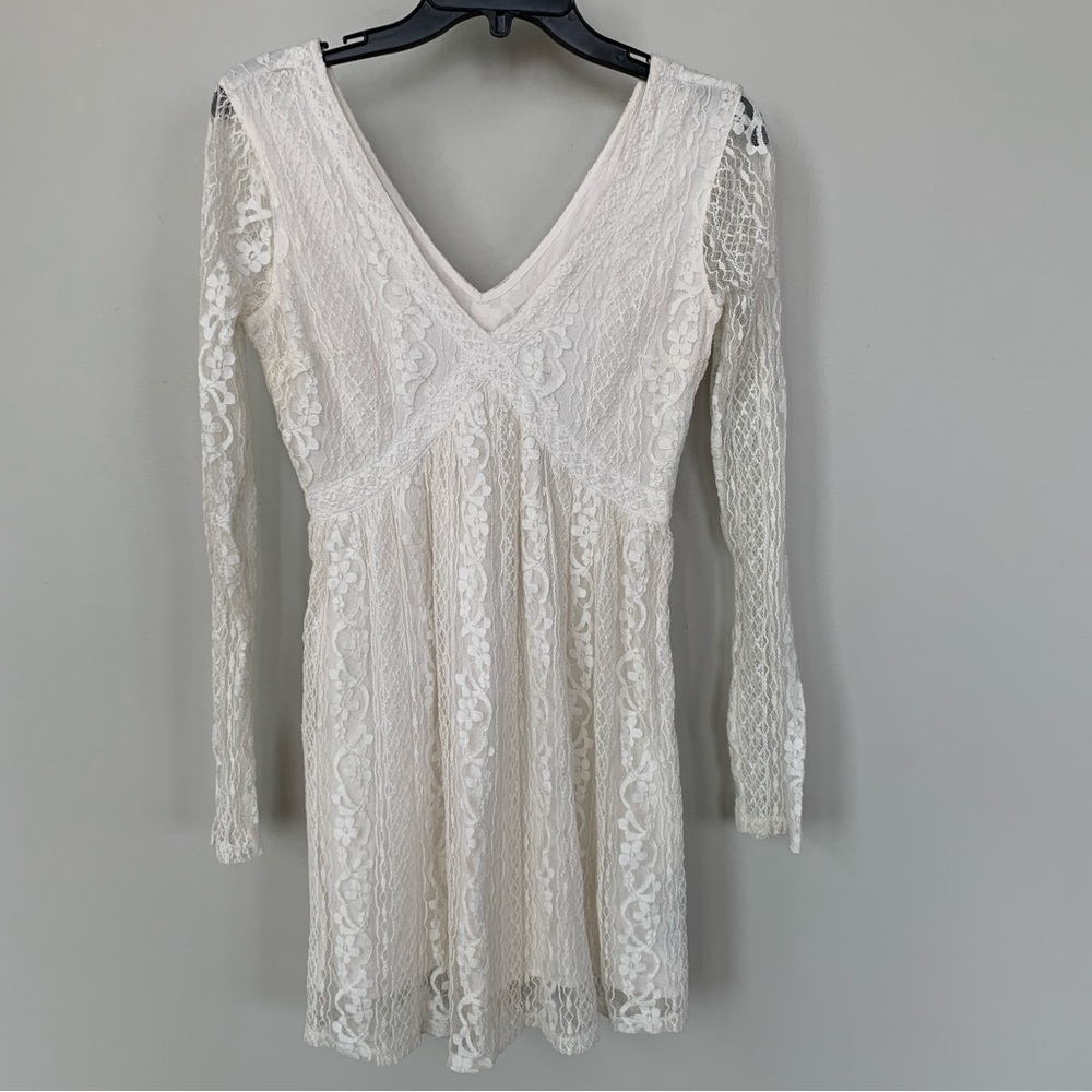Hollister‎ Long Sleeve Lace Dress Size S